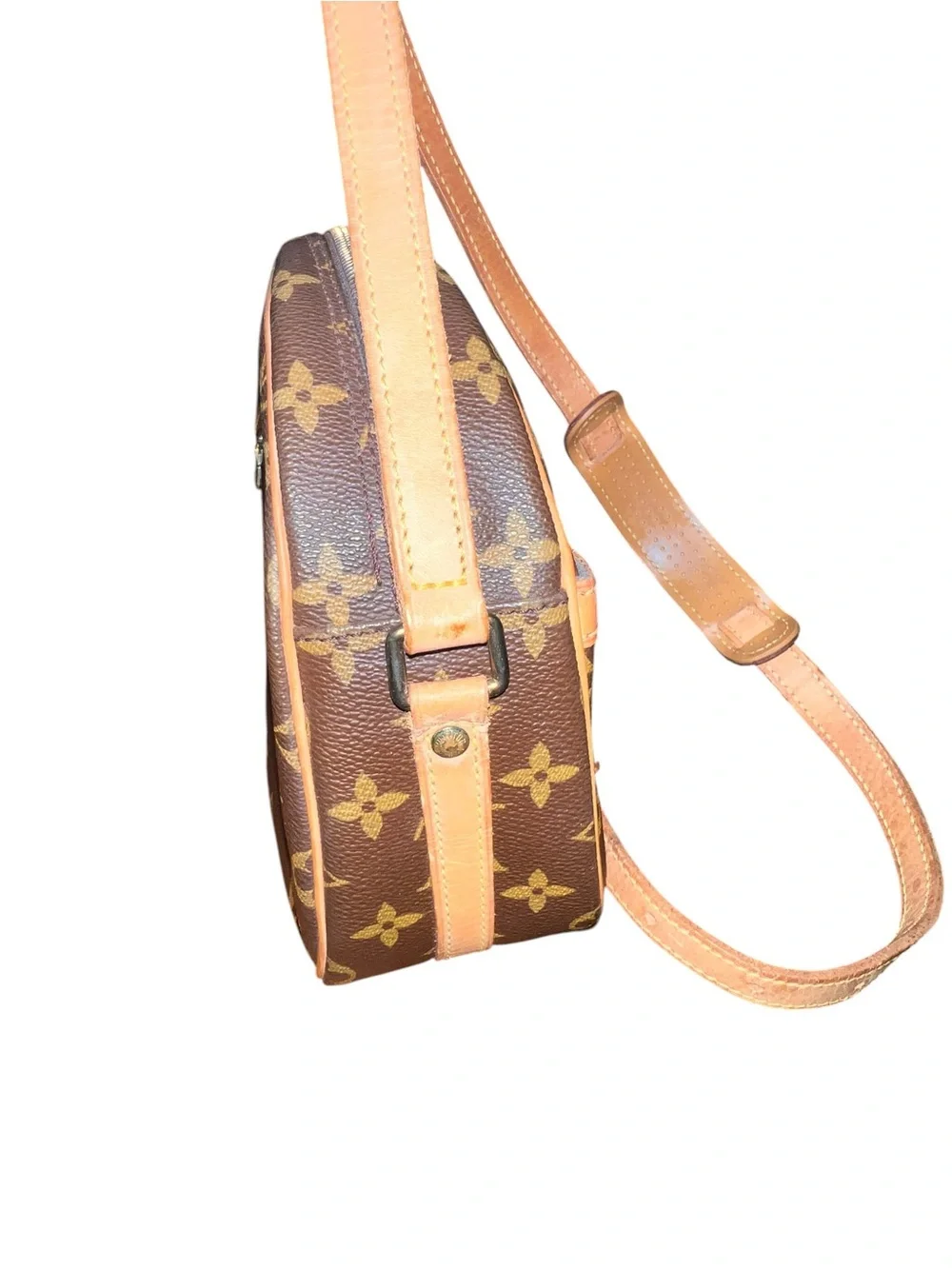 Louis Vuitton Brown and Tan Monogram Crossbody Bag